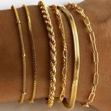 Golden Allure Stacking Set de Pulseras