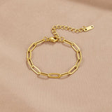 Modern Eslabones Dorado Pulsera