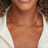 Dorado Cadena Eslabones Collar