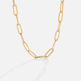 Dorado Cadena Eslabones Collar