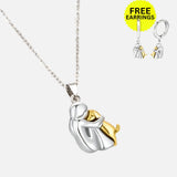 Hug Colgante Collar con Bonus Pendientes
