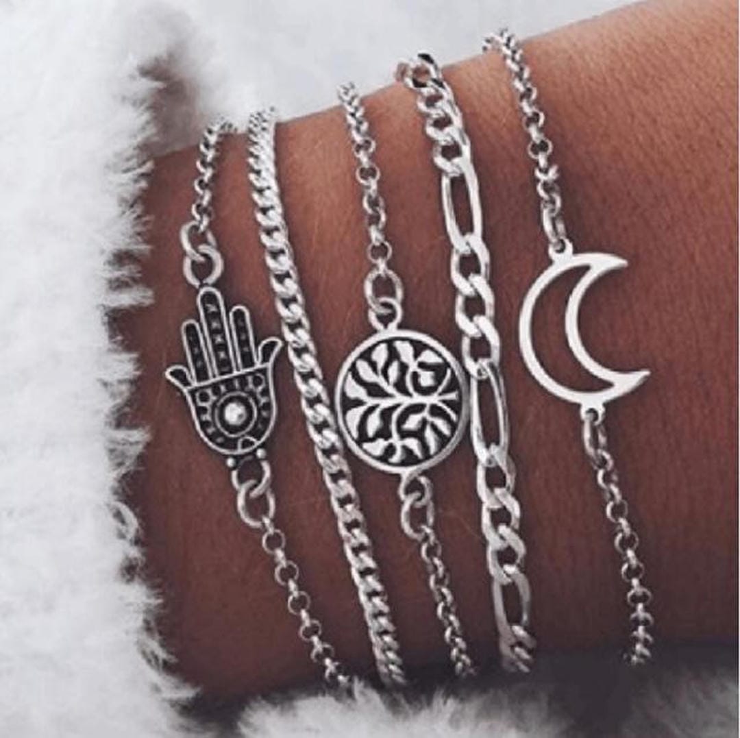 Conjunto de 5 Pulseras Elegantes