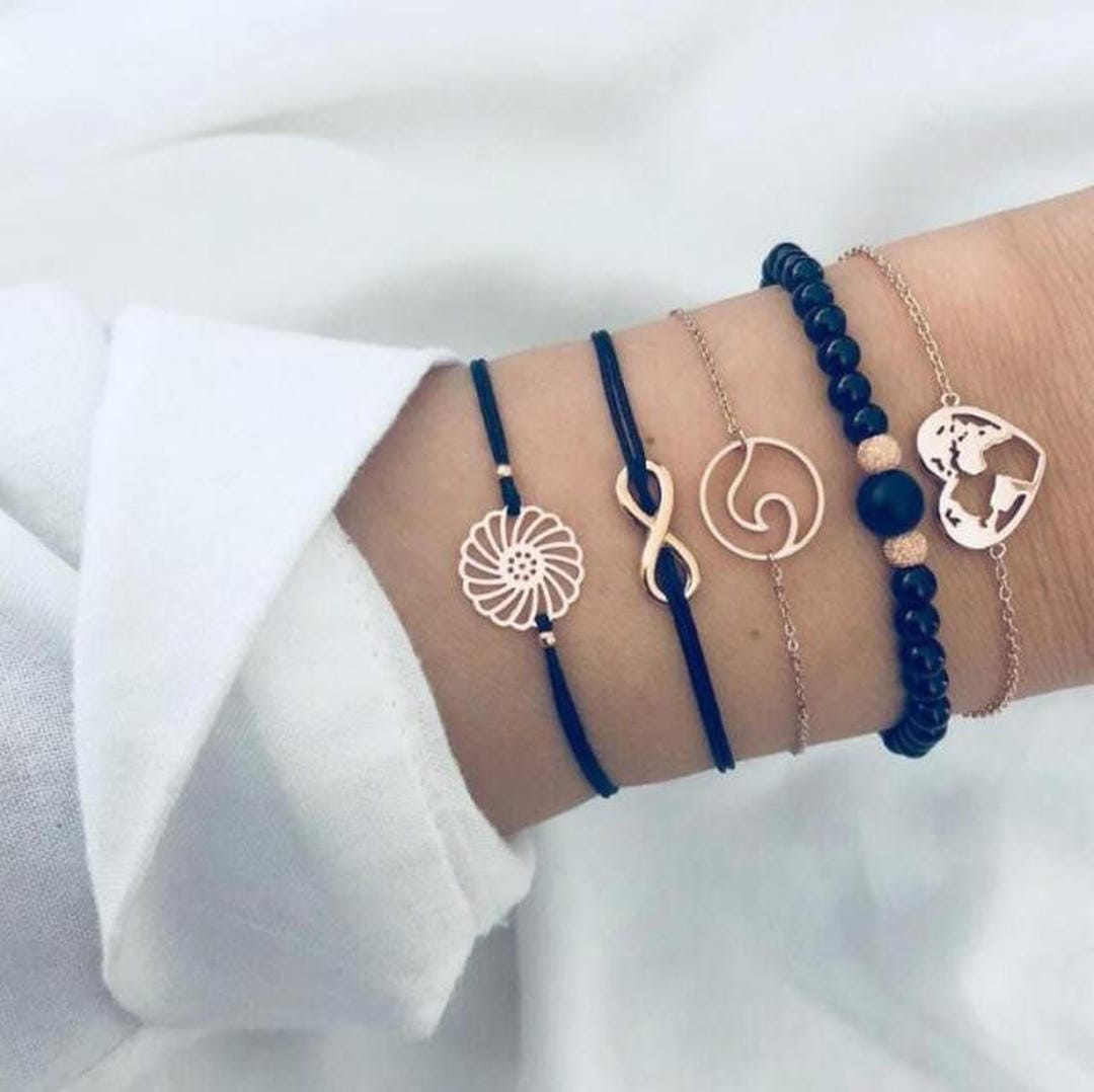 Conjunto de 5 Pulseras Elegantes