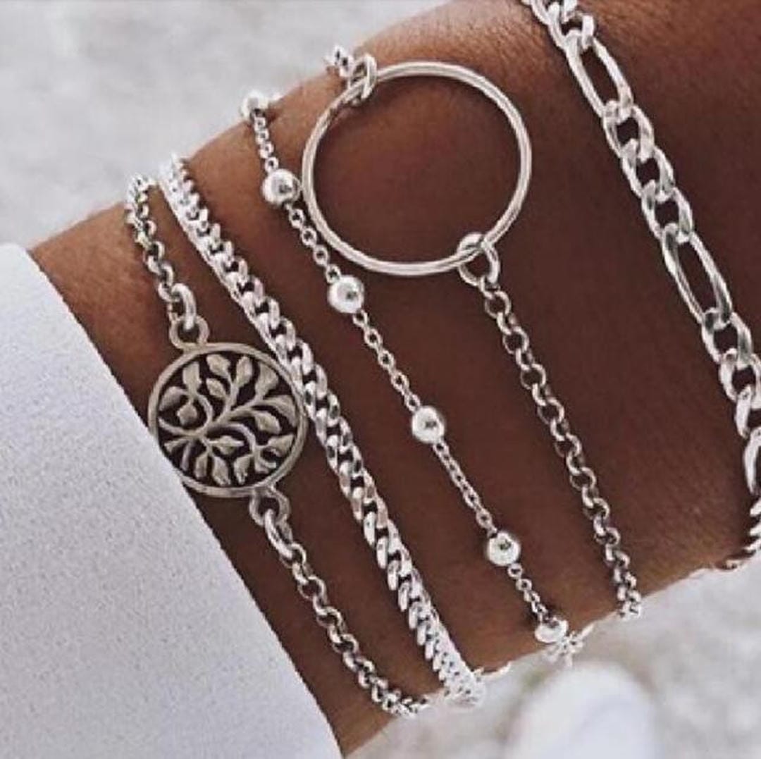 Conjunto de 5 Pulseras Elegantes