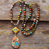 Intense Jasper Healing Energy Collar