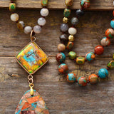 Intense Jasper Healing Energy Collar