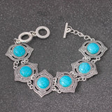 Trenzado Enamel Plateado Pulsera
