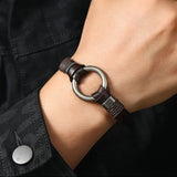 Vintage Boho Double Circle Pulsera