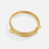 Clásico Twisted Dorado Pulsera