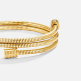 Clásico Twisted Dorado Pulsera