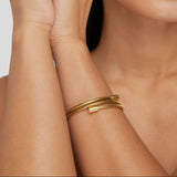 Clásico Twisted Dorado Pulsera